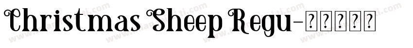 Christmas Sheep Regu字体转换